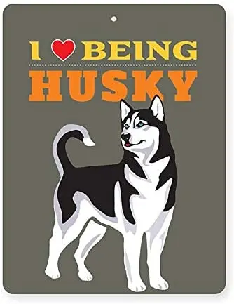 

Жестяной Настенный декор Husky 8x12