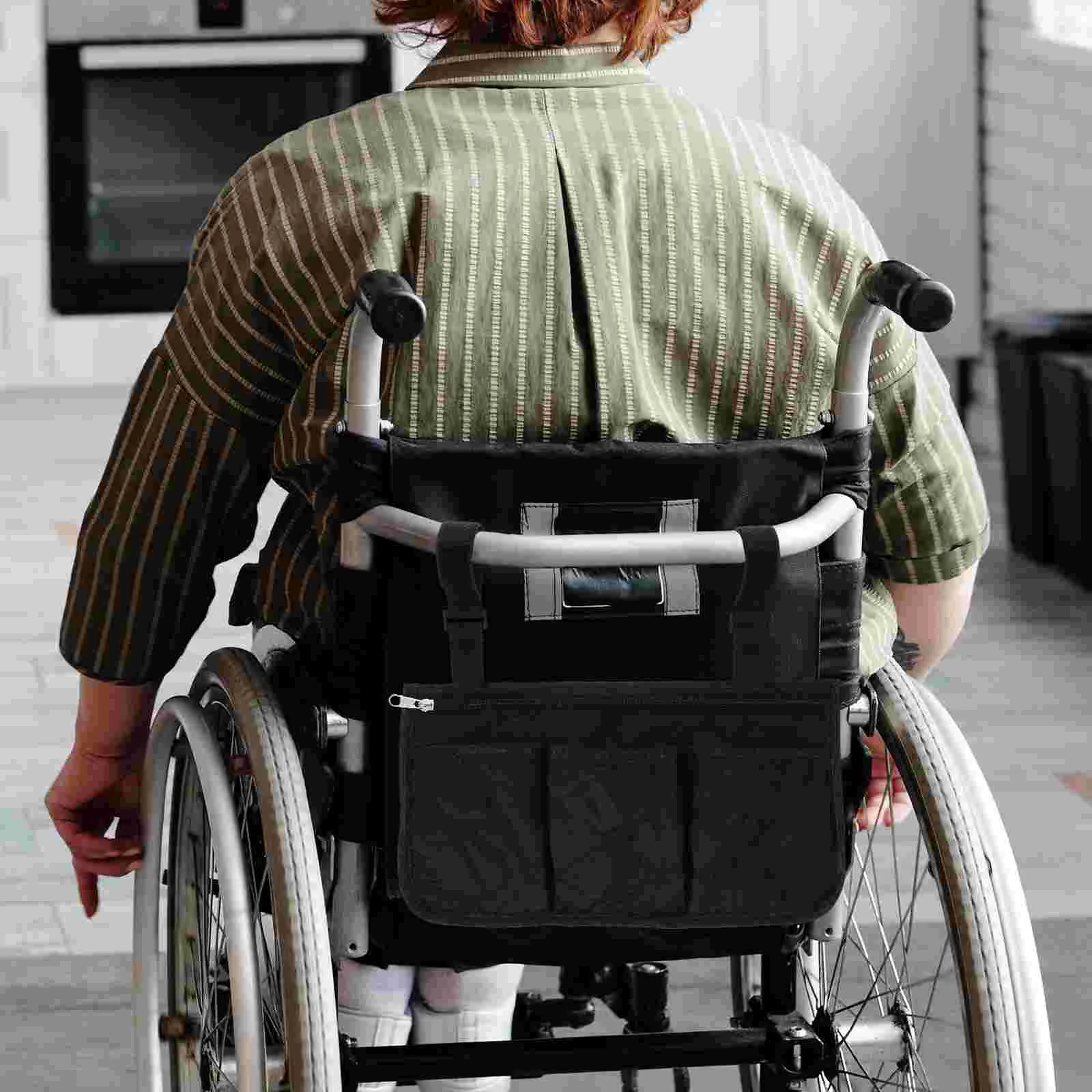 

2 Pcs Wheelchair Accessories Seniors Hanging Armrest Pouch Side Bag Stroller Convenient Practical