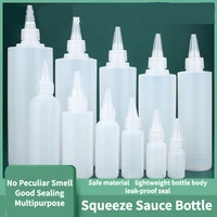restaurant sauce bottle dispenser plastic squeeze bottle refillable oil bottle condiment bottles salad sauce dispenser 200300ml