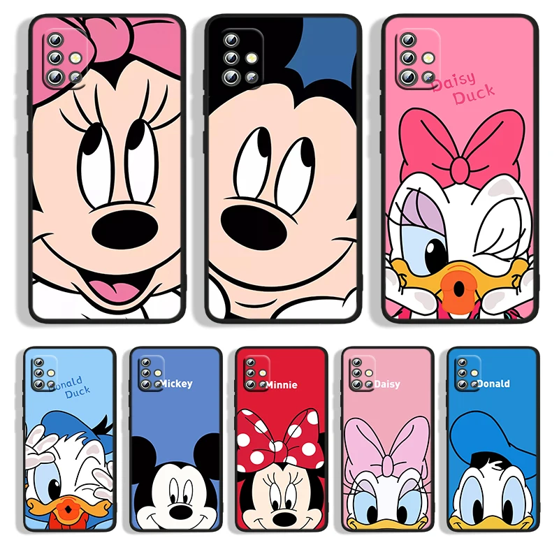 

Mickey Minnie Couple For Samsung A73 A72 A71 A53 A52 A51 A41 A33 A32 A31 A22 A21S A13 A12 A03S A02 5G Black Phone Case