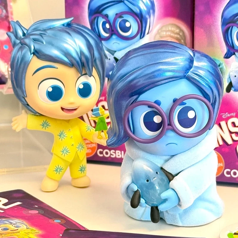 Фото Подлинные горячие игрушки Inside Out 2, пижамная вечеринка SeriesV2, косби, слепая коробка, радость, smutek, слепая ностальгия, аниме-фигурка, игрушка, подарок на день рождения №4