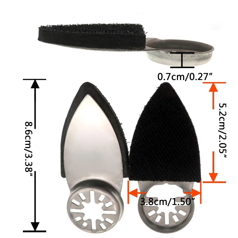 3 шт./компл. Подложка для шлифовального диска треугольная буферная Подушка