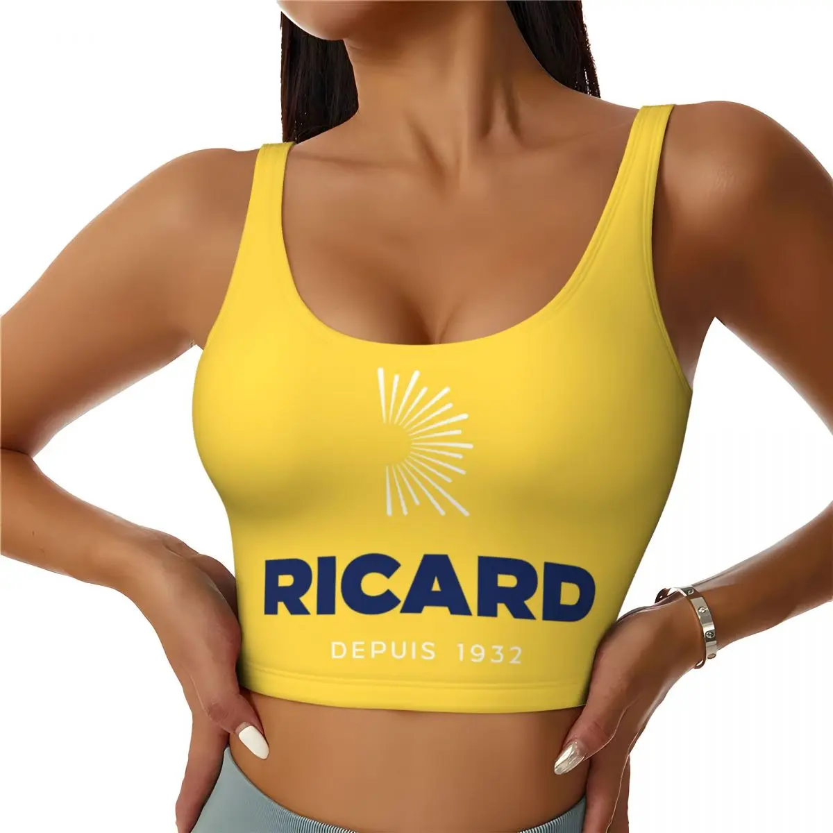Женские спортивные бюстгальтеры Ricards Drink ударопрочные укороченные топы на