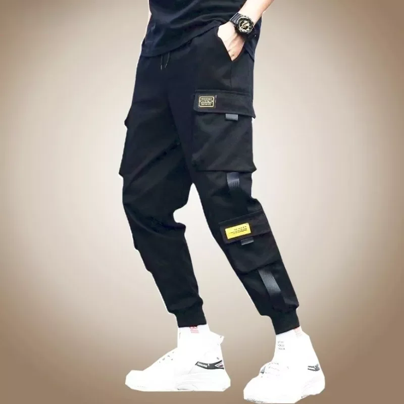 

Fashion Men Cargo Harem Pants Thin Streetwear Male Casual Joggers Pants Men Hip Hop Casual Trousers Man