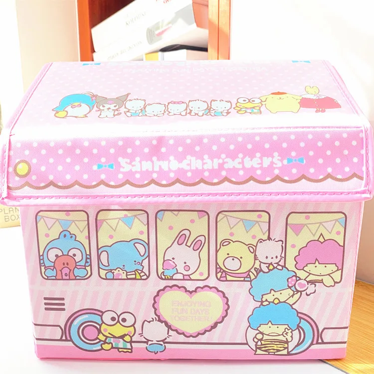 

Cartoon Bread Anpanman Melody Sailor Picnic/House Keeping/ Clothing Toy Storage Box Pu Portable Underwear Accessories Containing