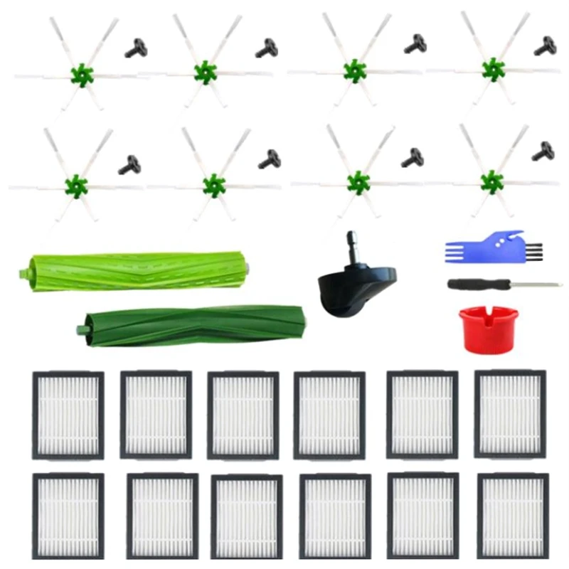 

32 PCS Vacuum Cleaner Replacement Parts Hepa Filter Side Brush For Irobot Roomba E5 E6 I7 I7+ Vacuum Cleaner Accessories