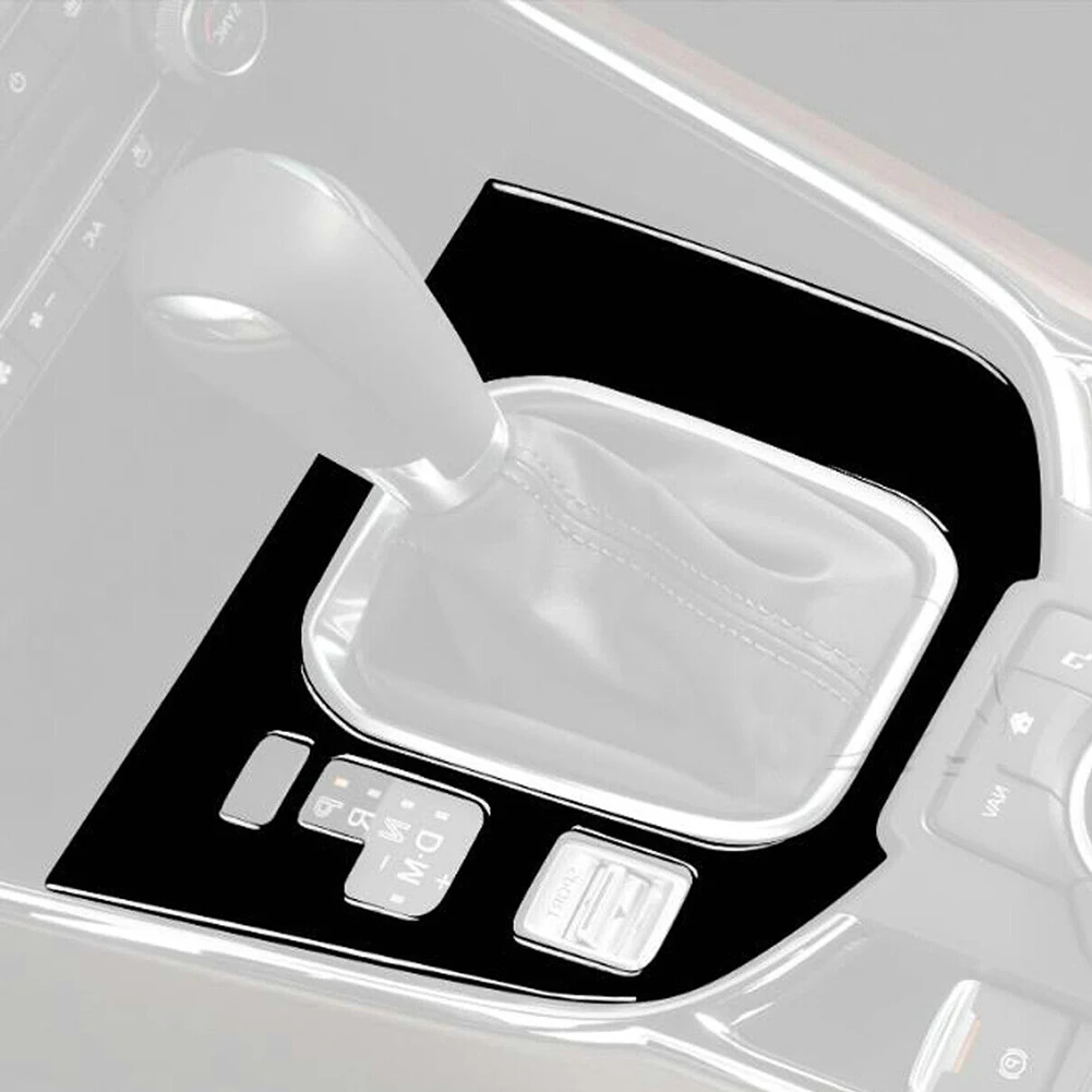 

Plastics Trim 1pc Console Gear Shift Panel Cover Trim Hote Sale Piano Black Professional Gear Shift Panel Cover