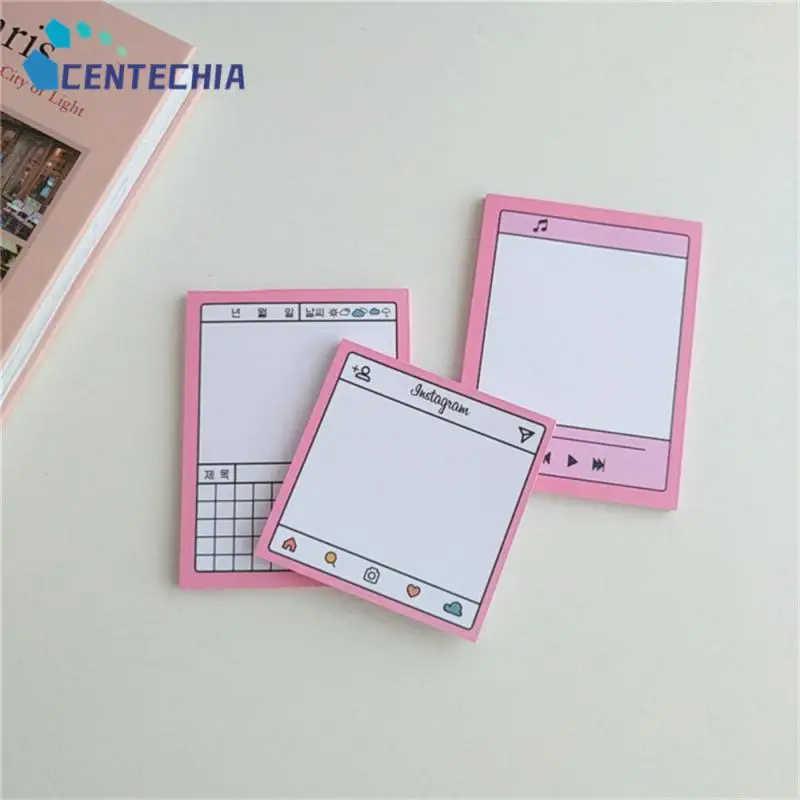 

Симпатичные Стикеры для заметок в Корейском стиле в стиле Instagram стильные заметки не липкие 3 модели заметок офисные принадлежности карамельного цвета 88 см