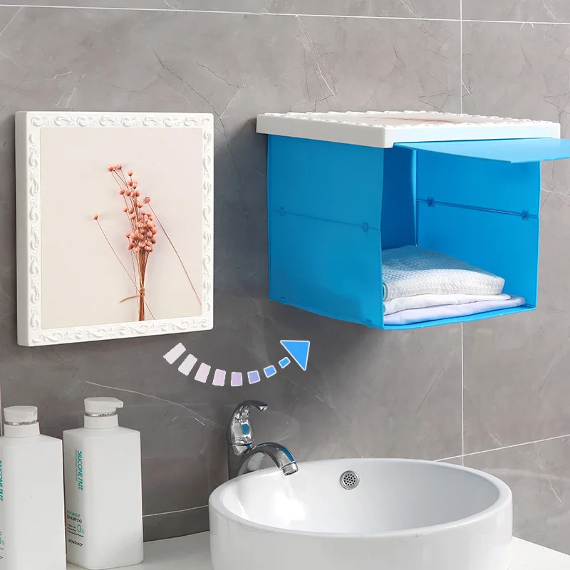 Настенная декоративная вешалка для ванной комнаты шкаф одежды шкафчик туалета