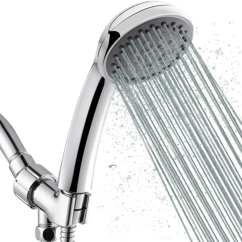 

Pressure Shower with Pause and Massage Spa, 5 Settings Handheld Sprayer with 61 Cat shower Cabezales de ducha лейка дл