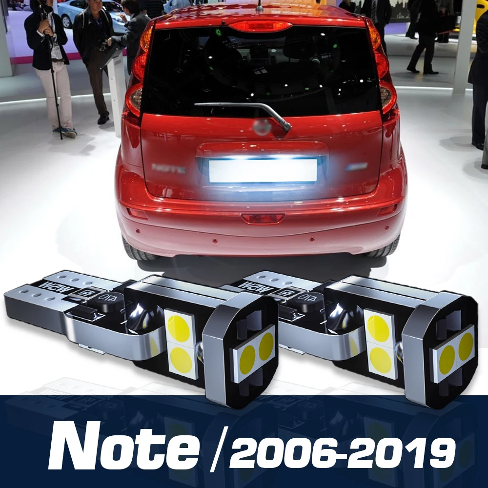 

2pcs LED License Plate Light Canbus Accessories For Nissan Note E11 E12 1 2 2006-2019 2010 2011 2012 2013 2014 2015 2016 2017