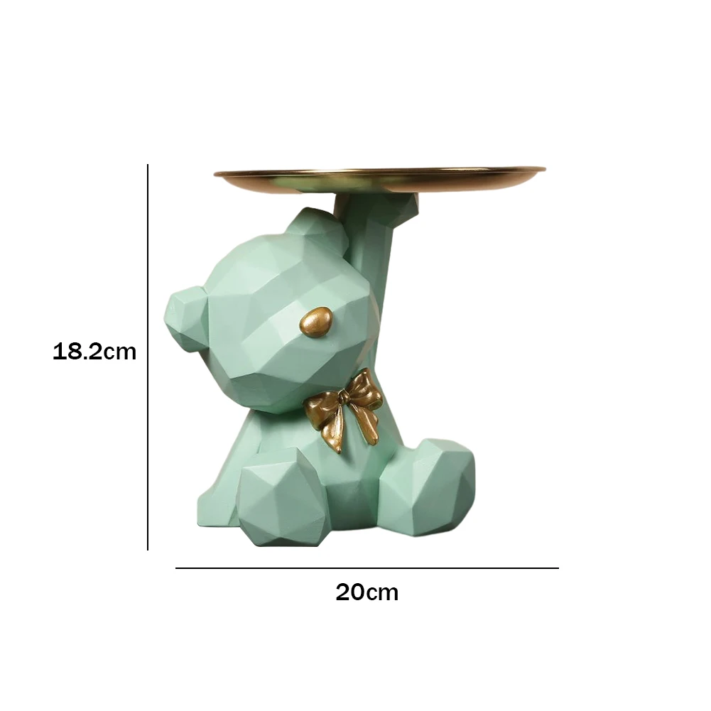 

Геометрический медведь-подставка из резины