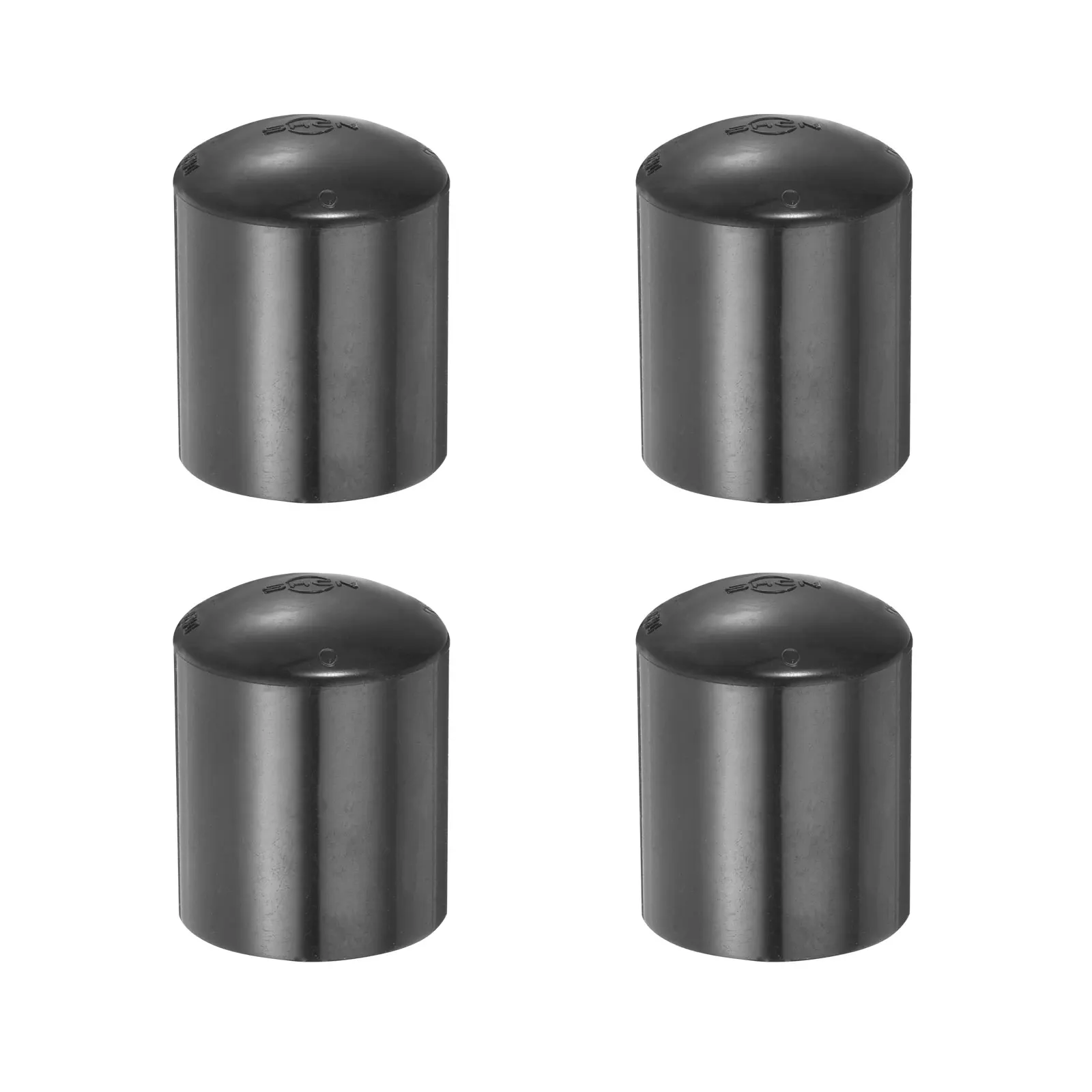 

uxcell PVC Pipe End Cap, 26mm ID Plug Adapter Fitting for Drainage Ventilation, Black Pack of 4