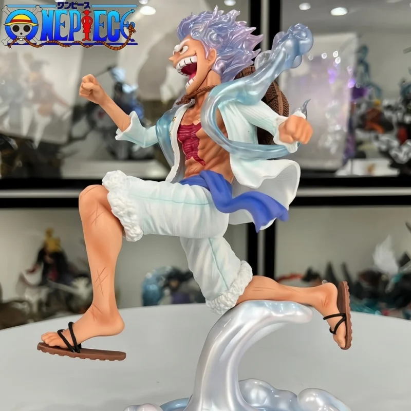 

19cm Anime One Piece Figure G5 Luffy Sun God Fifth Gear Nika Form Gum Gum Fruit Awakening Model Action Figurine Collectible Toys