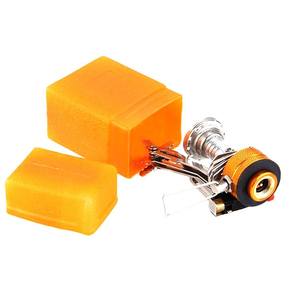 Ultralight Portable Outdoor Picnic Gas Burner Foldable Camping Mini Steel Stove Case for Backpacking &amp Hiking |