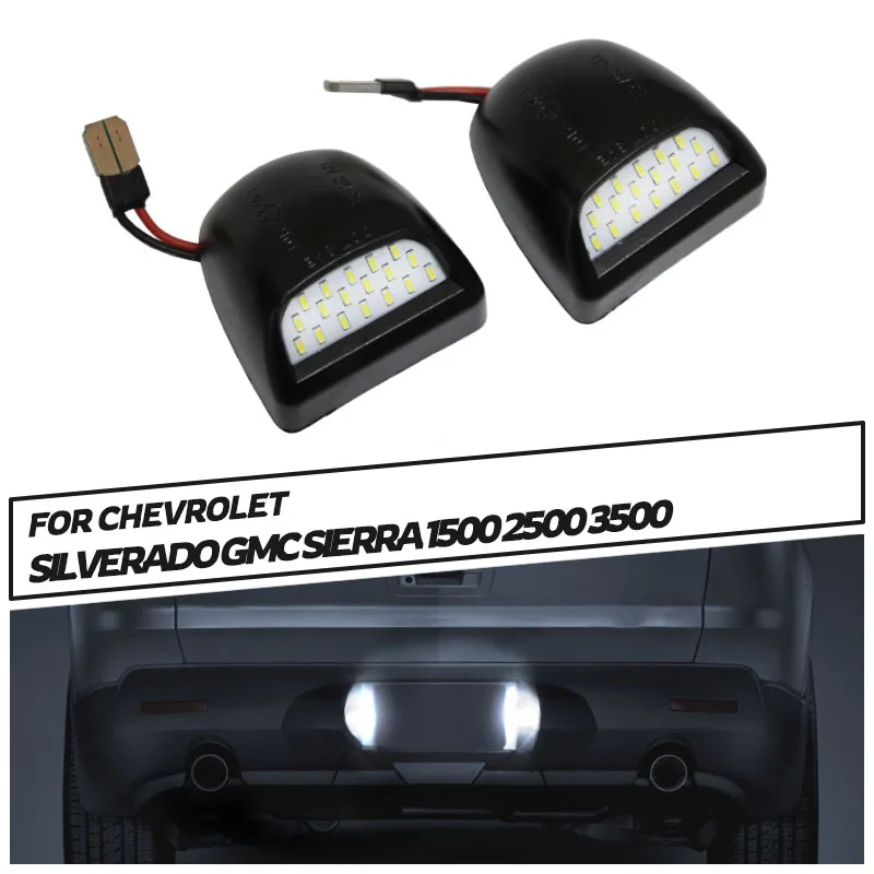 Для Chevy Silverado Suburban для Cadillac Escalade 1500/GMC Sierra 1500 номерной знак светильник светодиодный