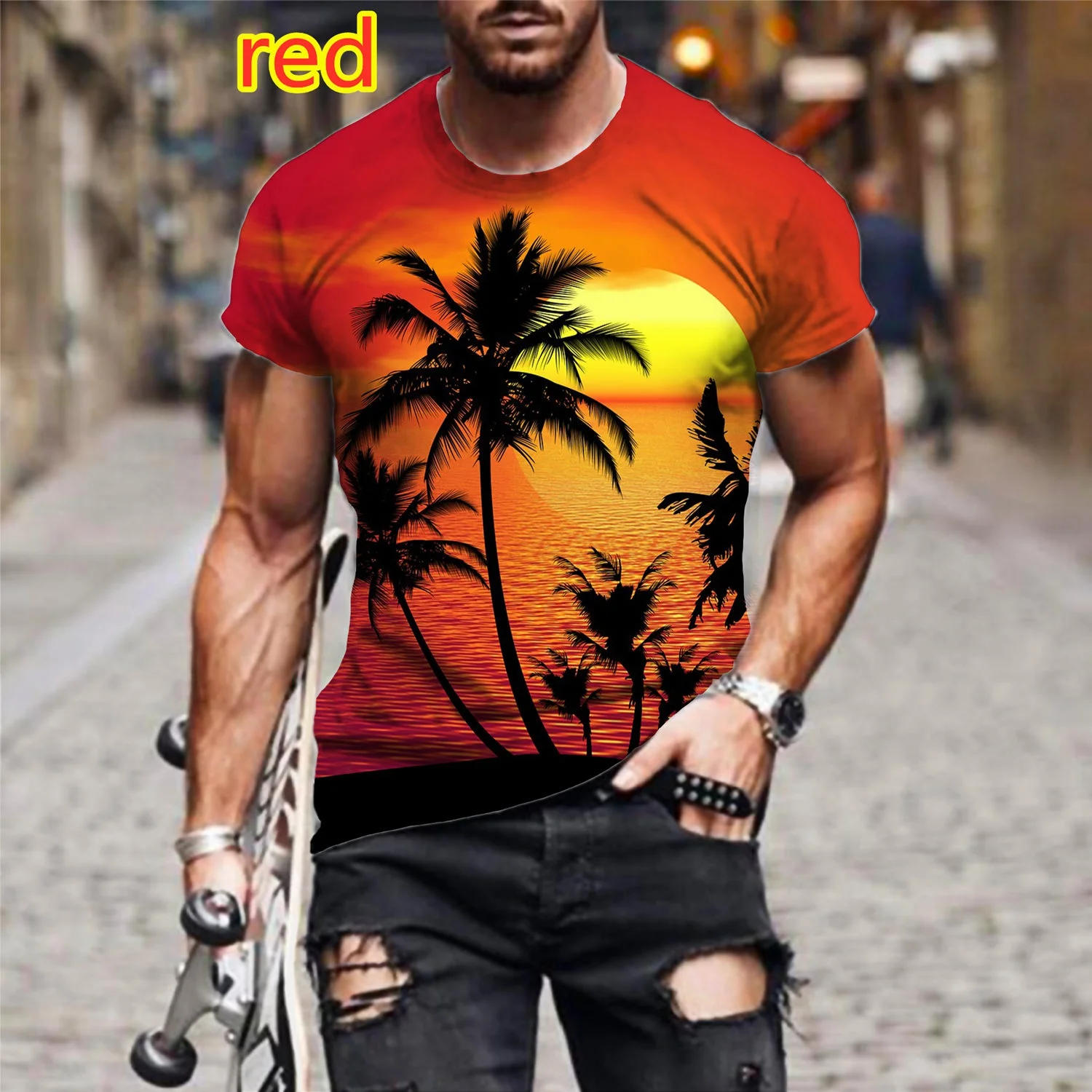 

Men 's Personality T Shirt Summer Men 's Casual T -shirt Short Sleeve 3d Printed Tees Shirt