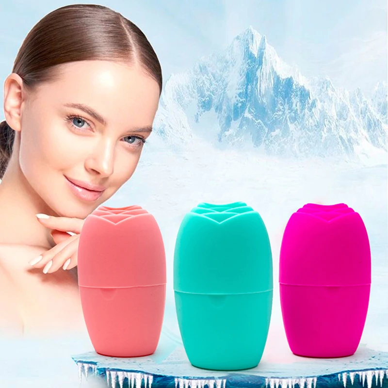 

Silicone Ice Massage Cups Reusable Icing Cooling Cold Massage Roller Freezable Face Massager for Muscle Cold Therapy