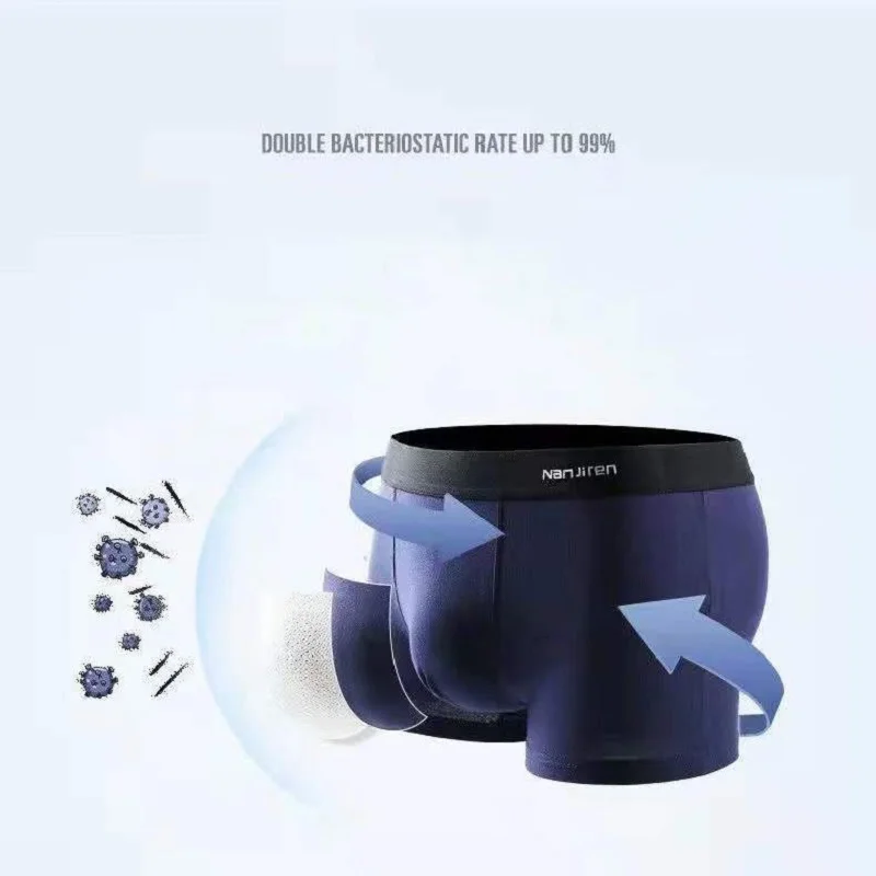 8pcs/Lot Men's Underwear Pure Cotton Youth Mid-rise Boxer Shorts New Sports Antibacterial Male Underpants Man Panties