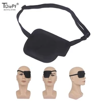 pirate eye patch unisex black single eye patch eyepatch one eye washable adjustable concave eye patch kid pirate cosplay costume