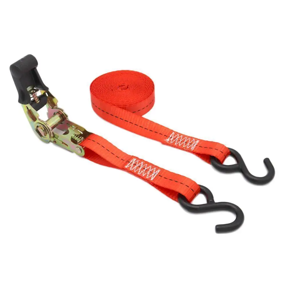 

Buckle Tie-Down Belt Cargo Straps For Car Motorcycle Bike With Metal Buckle Tow Rope Strong Ratchet Belt For Luggage Bag 1-5M