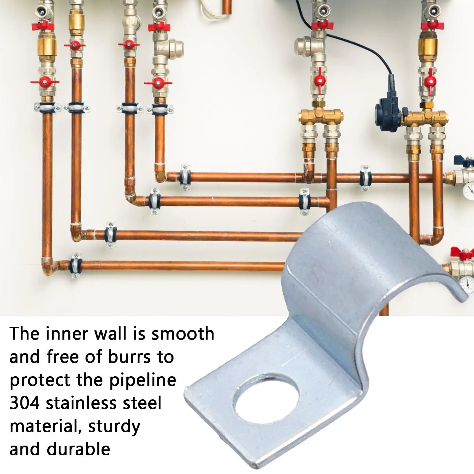 20 шт. оцинкованный зажим из нержавеющей стали для резиновых колец подходит труб