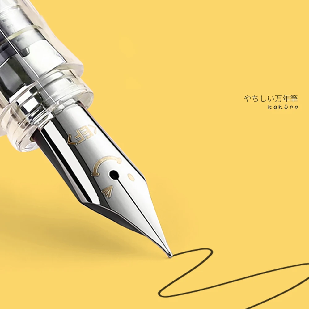 PILOT KaKuno – stylo-plume avec visage souriant  sac d'encre remplaçable  papeterie lisse