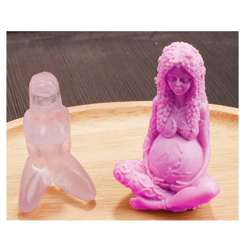 

Woman Goddess Silicone Mold DIY Mother Earth Crystal Epoxy Resin Mold