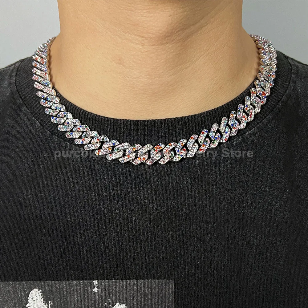 Purcolasia черный хип-хоп кубинский комплект цепочек ожерелье + часы браслет