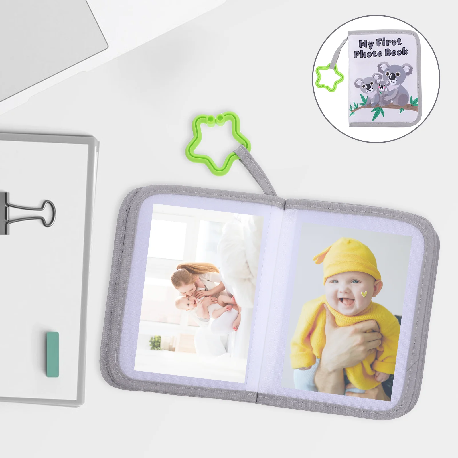 

Baby Photo Album Fabric Infant Keepsake Photocard Holder Baby Memories Collect Book Handmade Photograph Album for Lover Baby