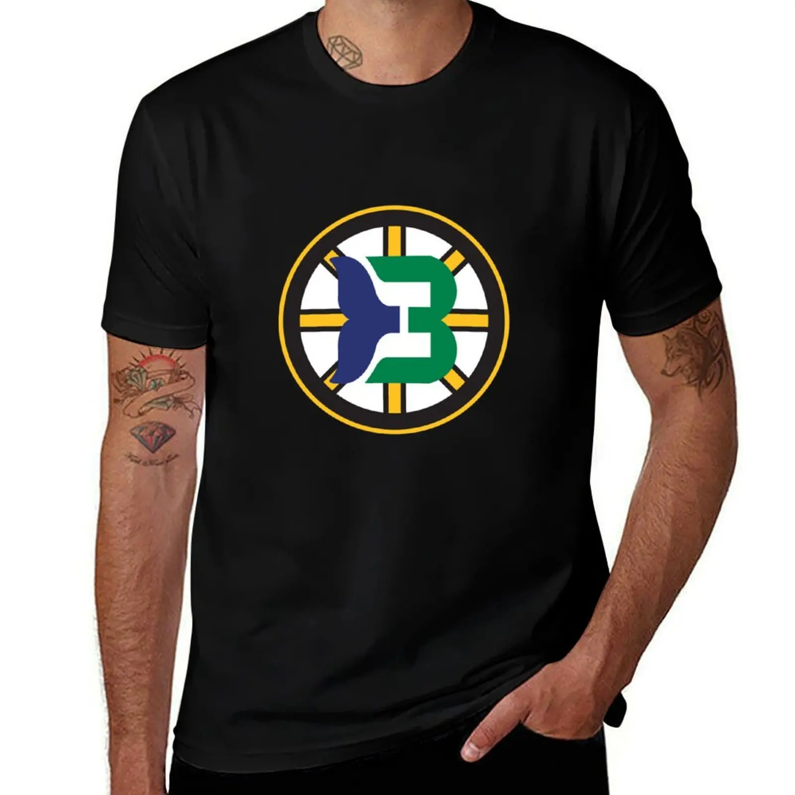 Фото Футболка с логотипом Boston Whalers, футболка с изображением логотипа Boston Whalers, футболка на День благодарения №1