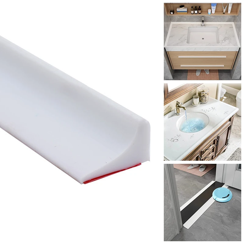 

1M Bathroom Water Retaining Strip Washing Machine Basin Stove Dry Wet Separation Shower Dam Barrier Bathtub Accessories