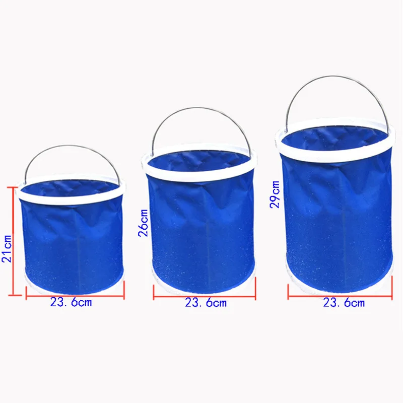 

Portable Folding Bucket for Cars Outdoor Car Washing Bucket Fishing Bucket Household Plastic Bucket
