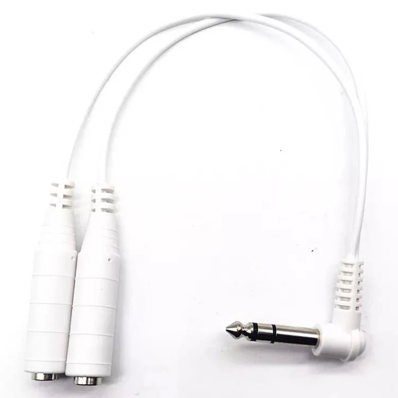 6 35 мм двойной разветвитель штекер-гнездо преобразователь стерео TRS штекер-2