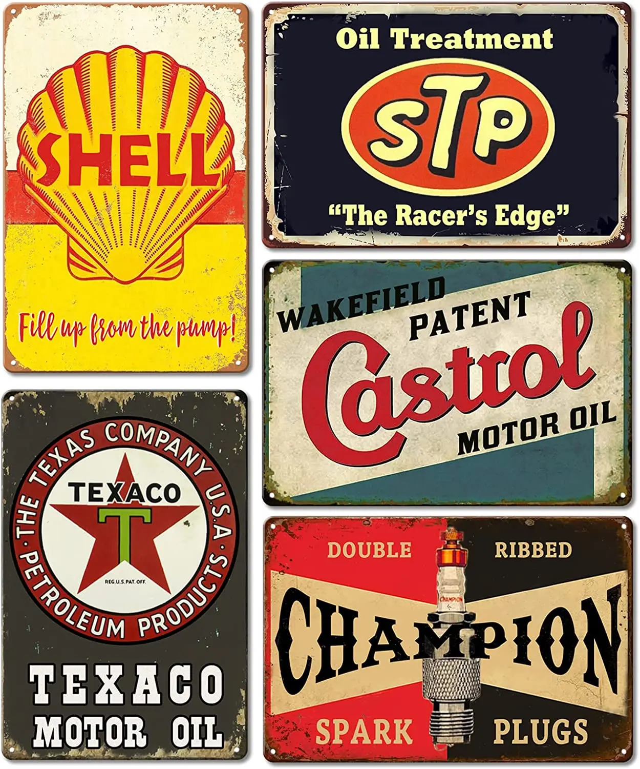 

Vintage Metal Tin Signs Retro Garage Signs For Men Wall Decorations Old Car Shop Posters Oil And Gas Station Sign