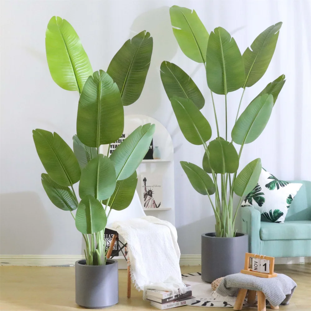 Искусственное растение птица рая 5 футов искусственная пальма Горшечное с