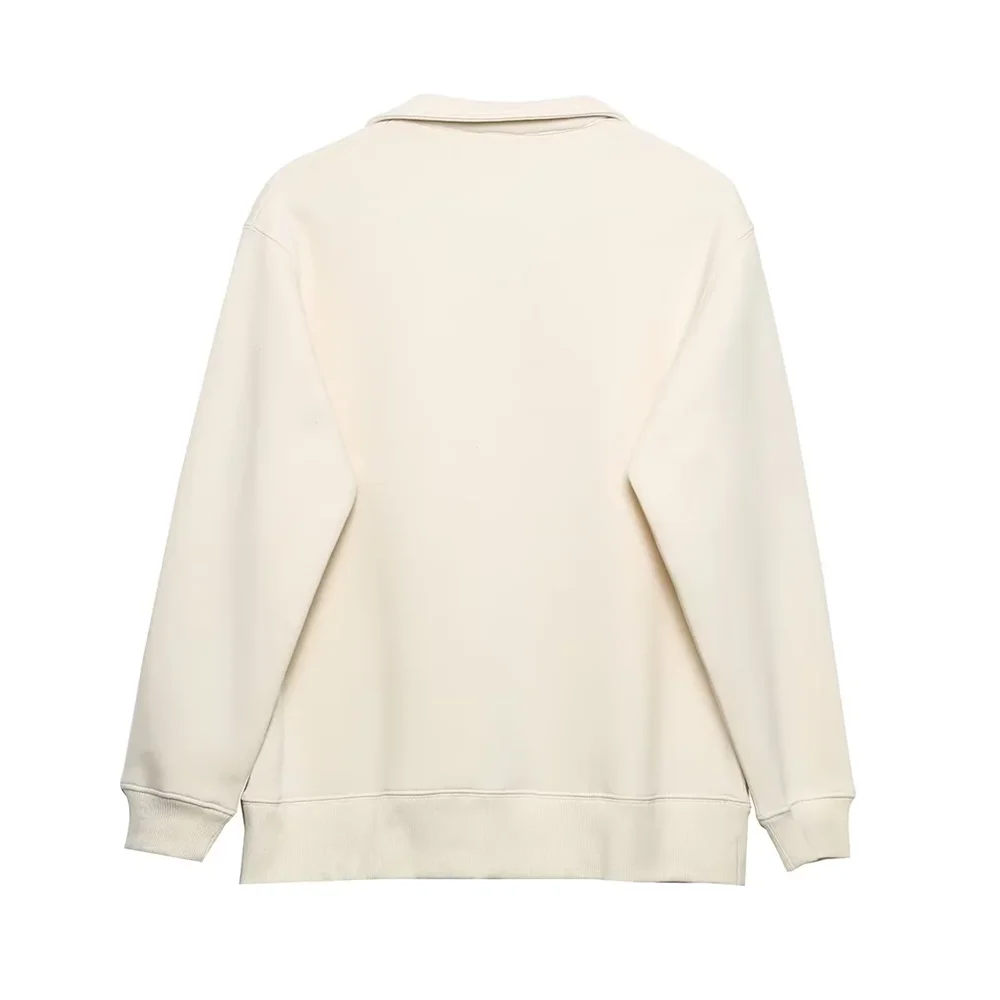 RZRA2024 Осенняя коллекция: новая рубашка-поло с буквенно-цифровым принтом толстовка