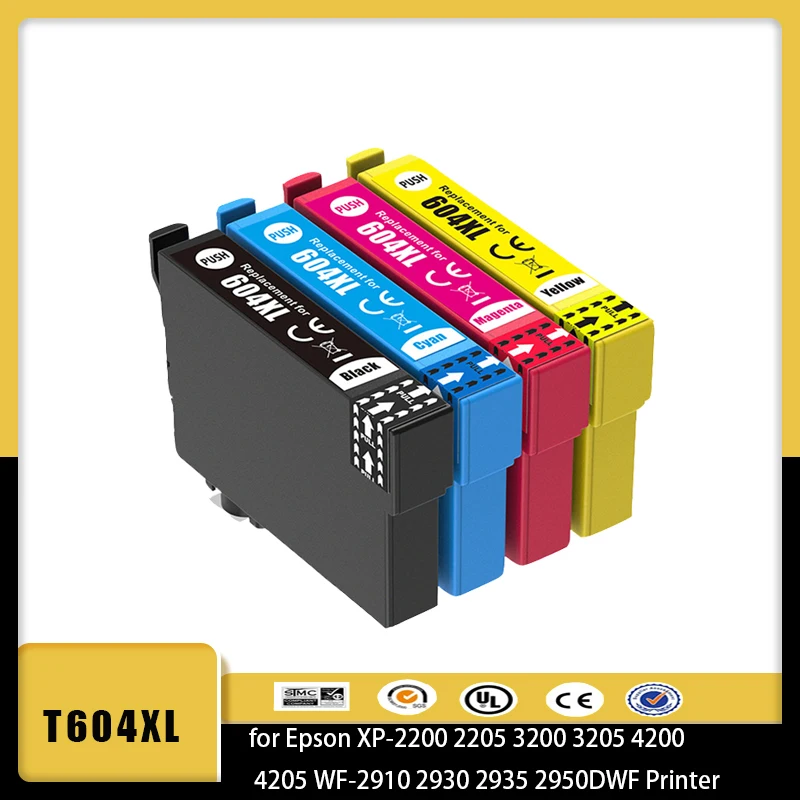 Vliaxh 604 604XL T604 совместимый чернильный картридж для Epson XP-2200 XP-2205 XP-3200 XP-3205 XP-4200 XP-4205