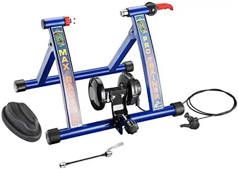 

Max Racer Exercise Bike Resistance Trainer, Stationary Bike Stand, and Bike Trainer Stand for Indoor Riding Bike heart rate moni