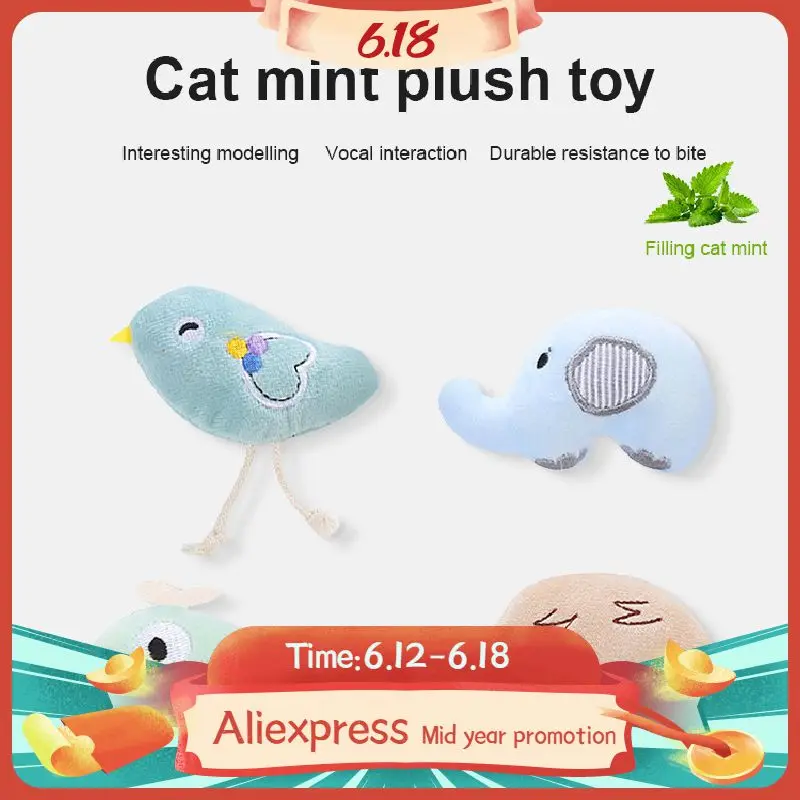 

Cat Toy Cat Mint Interactive Toy Catnip Toys for Cats Pet Plush Dolls Animal Modeling Doll Training Cat Accessorie Pet Supplies
