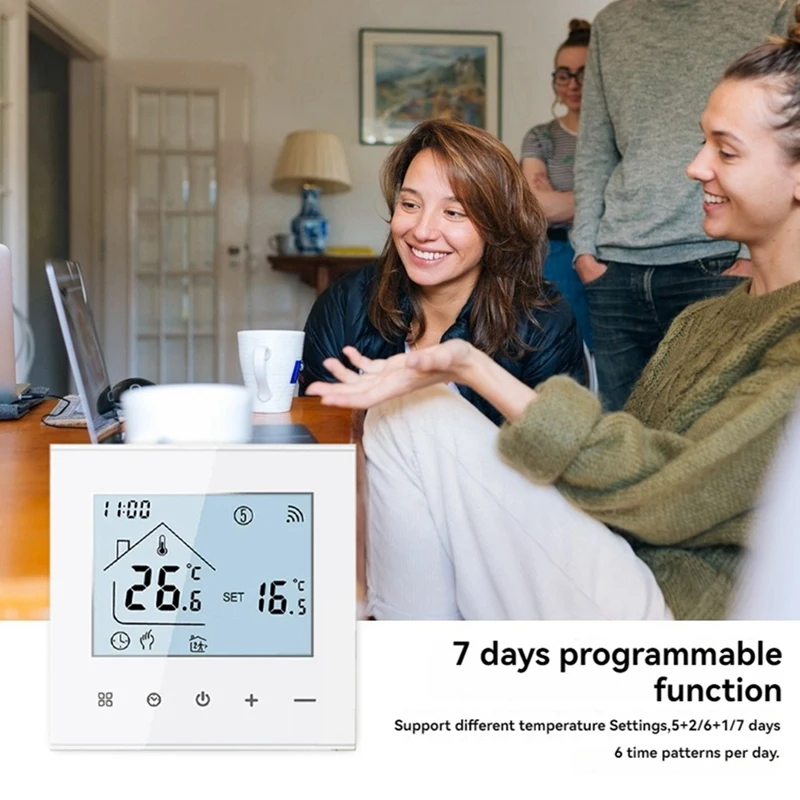 Tuya теплый напольный термостат 16A умный Wi-Fi контроллер температуры водяного