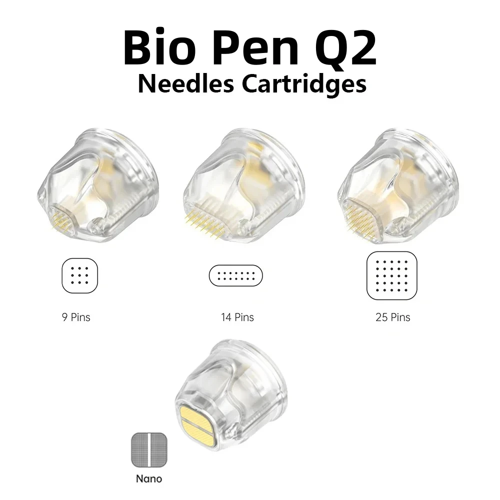 Аутентичная одноразовая сменная головка Bio Pen Q2, 91425 контактов, EMS Derma Pen Q2, стерильный картридж, сменный пакет для косметического устройства (art.: 3920d26abc596) - 3920d26abc596