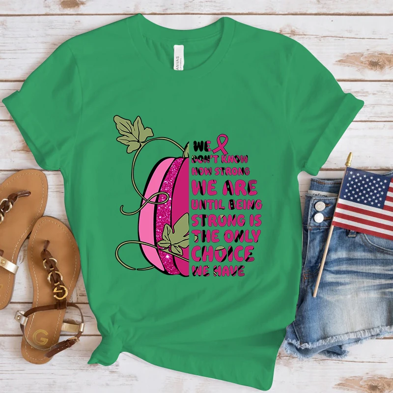 Новые женские и мужские футболки с принтом о раке груди повседневные Летние