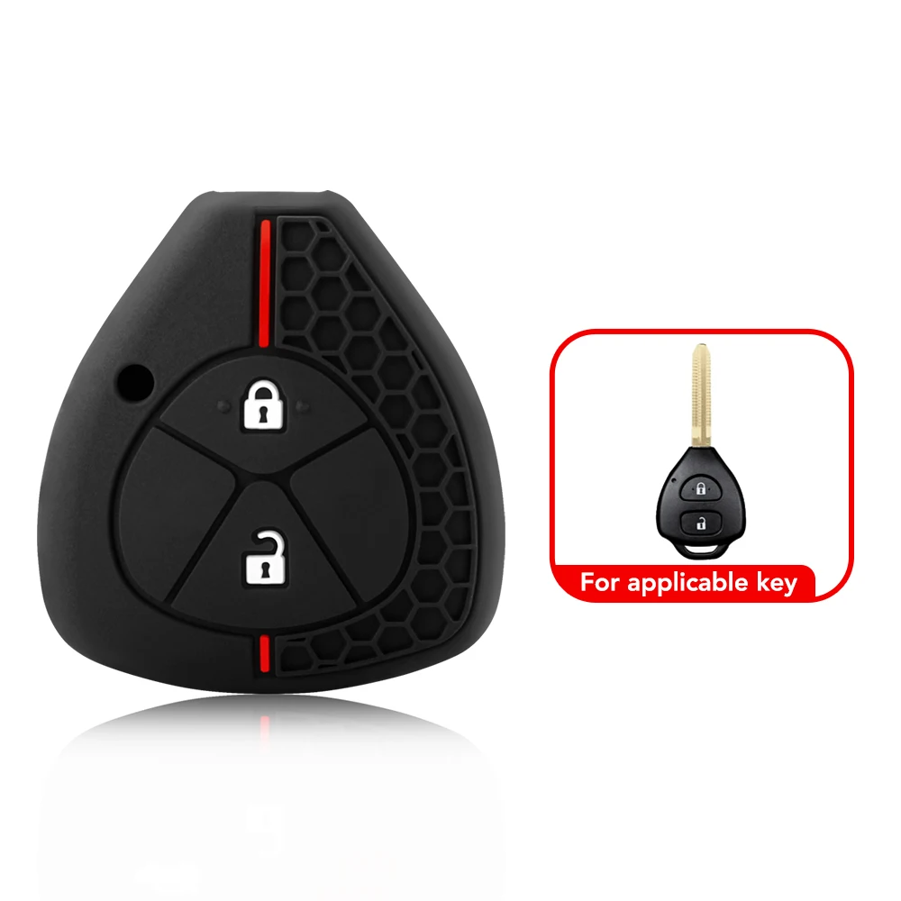 

Чехол Для Автомобильного Ключа Для Toyota Yaris/Vitz Auris Mk I 2007 Corolla Verso Hilux 7 RAV4 Porte Camry С 2/3/4 Кнопками ...