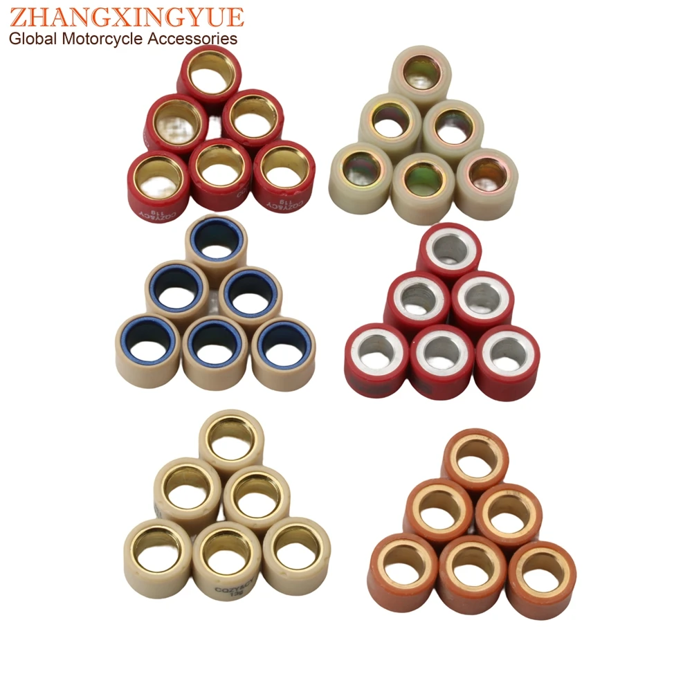 

6PC Variator Roller 7g 11g 12g 13g 16g Weights 20x15mm For Piaggio Free 100