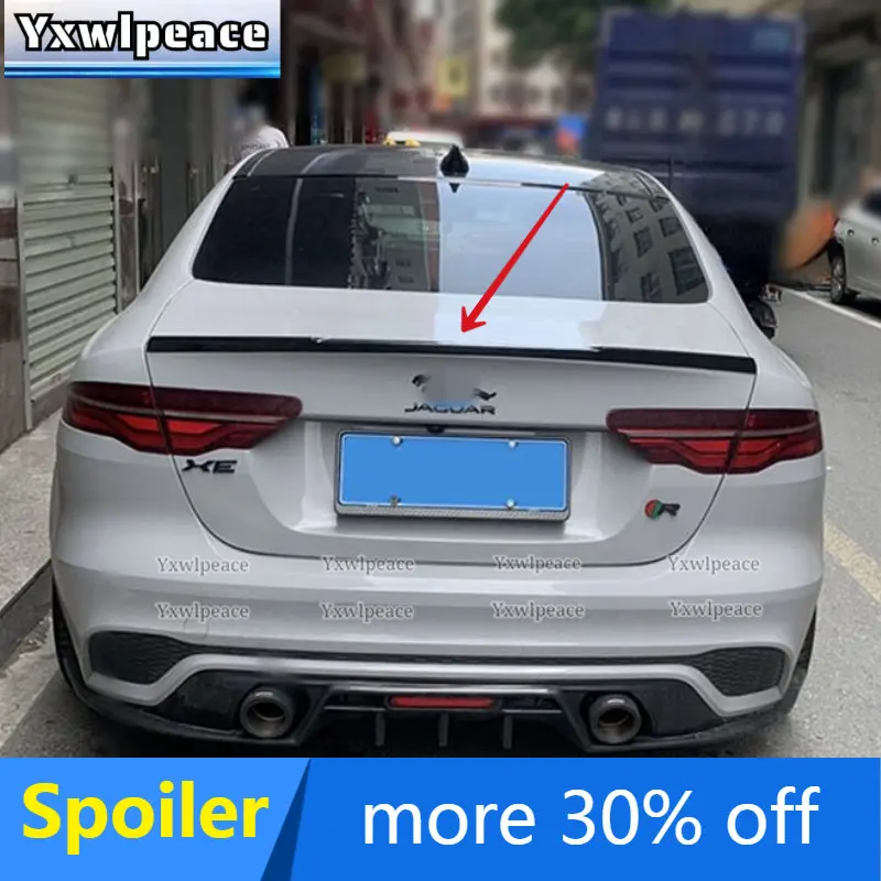 

For Jaguar XE Spoiler 2018 2019 2020 2021 High Quality ABS Material Unpainted Color Rear Trunk Lip Spoiler Car Styling