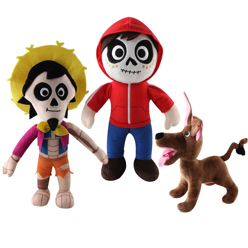 

3pcs/Lot 22-30cm Movie Coco Plush Toys Miguel Hector Dante Dog Death Pepita Soft Stuffed Plush Doll for Children Xmas Best Gift