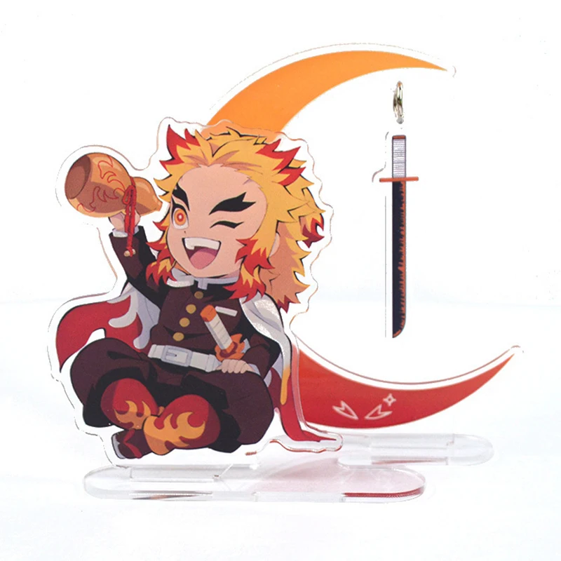 

Аниме рассекающий демонов Rengoku Kyoujurou акриловая модель на подставке игрушка Kamado Nezuko персонаж стоячий тарелка стол Декор реквизит