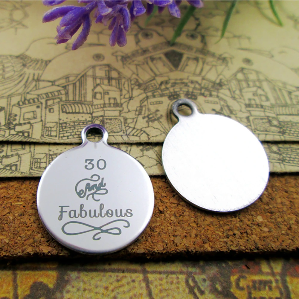 10 шт./лот &quot30 и сказочные&quot подвески из нержавеющей стали кулон для изготовления