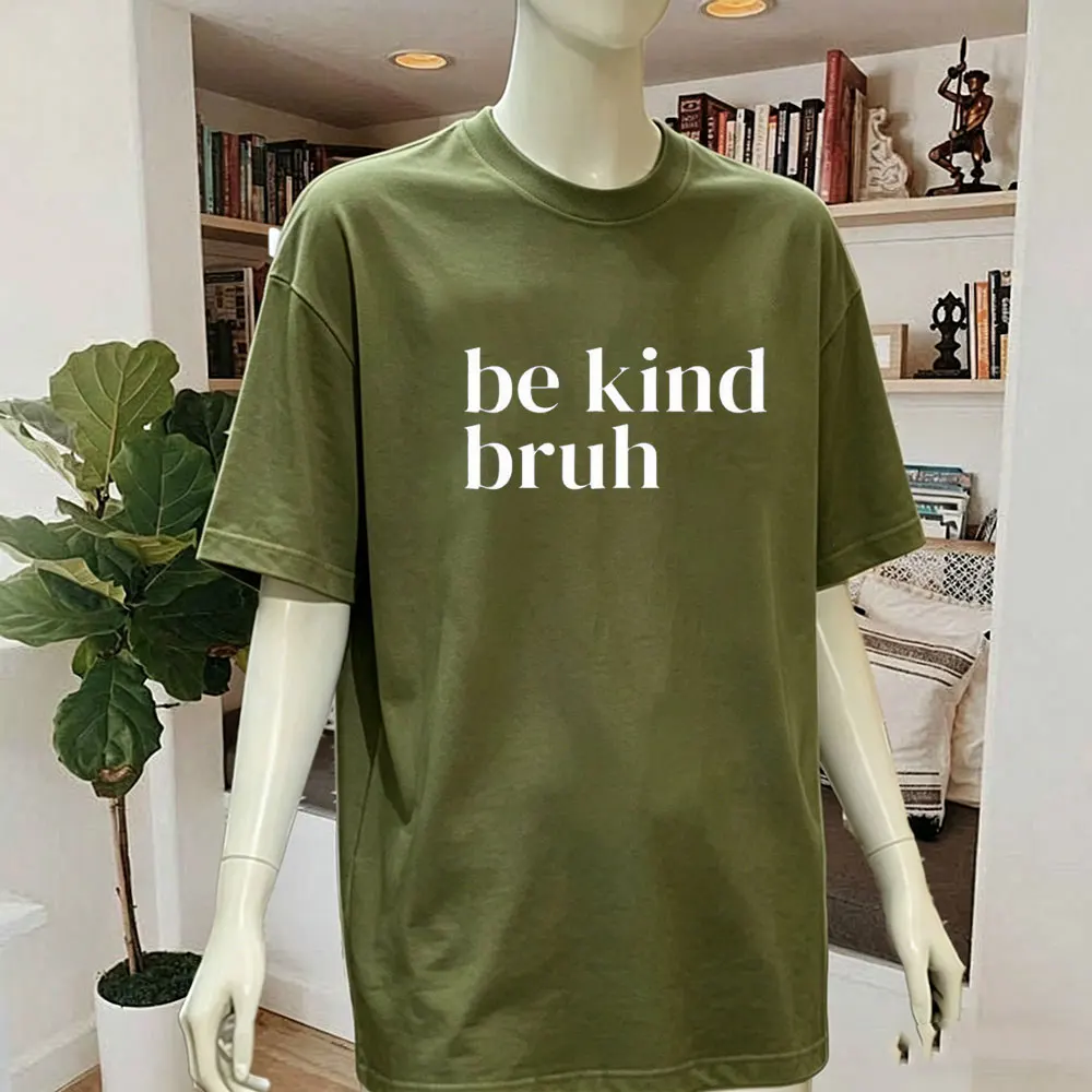 Фото Футболка Be Kind Bruh T-Shirt Harmony Day - 21st March Orange Harmony Day Tops Men Everyone Belongs School T-Shirt Kindness Tees №3